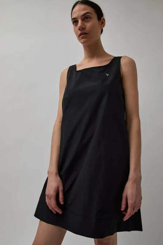 Lucky Marché Square Neck String Mini Dress in Black made by No. 6