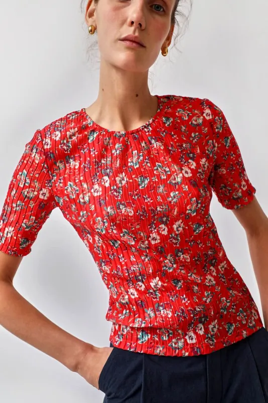No.6 Carine Top in Red Wisteria sold by No. 6