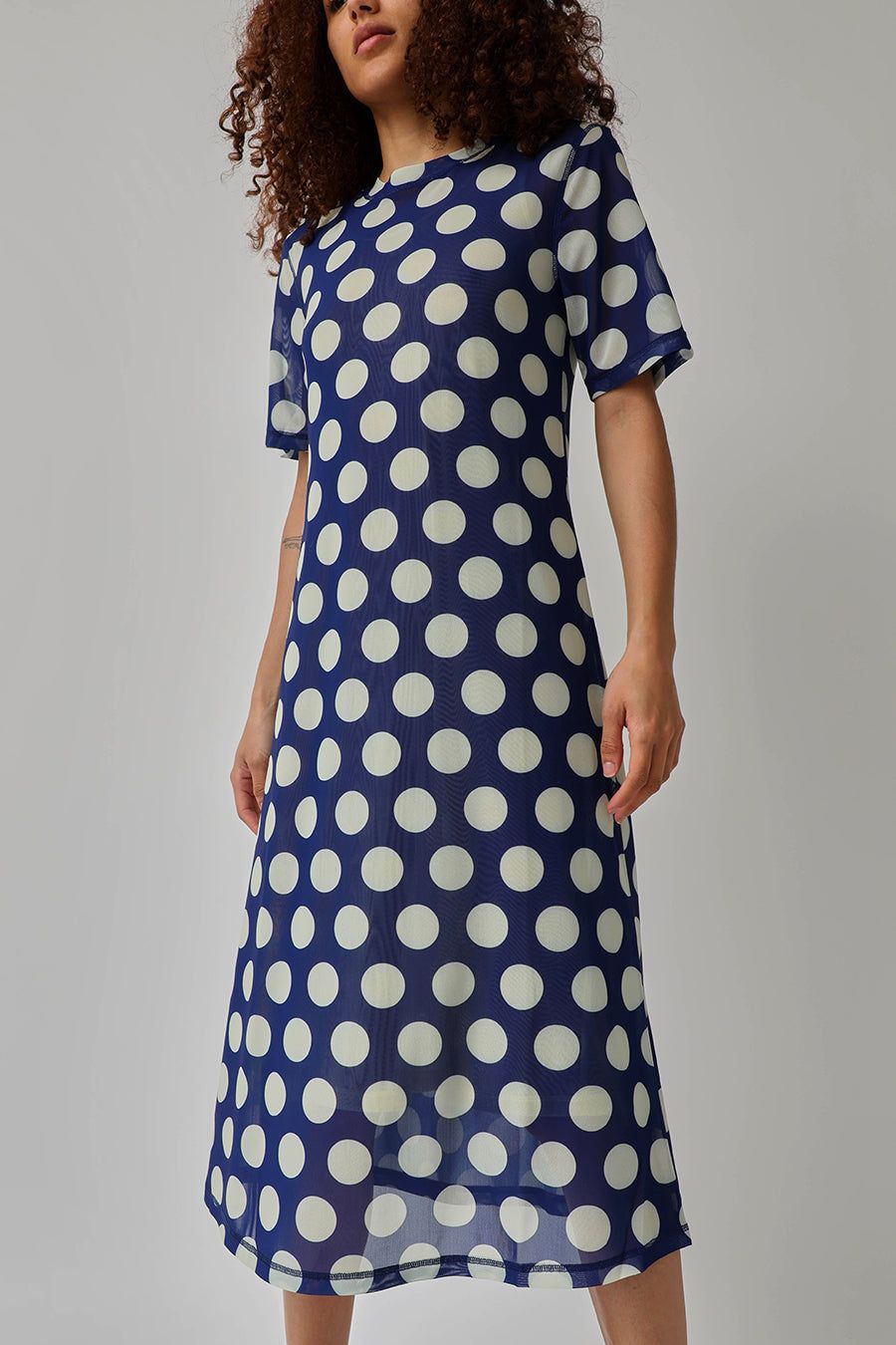 No.6 Ella Dress in Royal and Cream Dot sold by No. 6 product image thumbnail 2