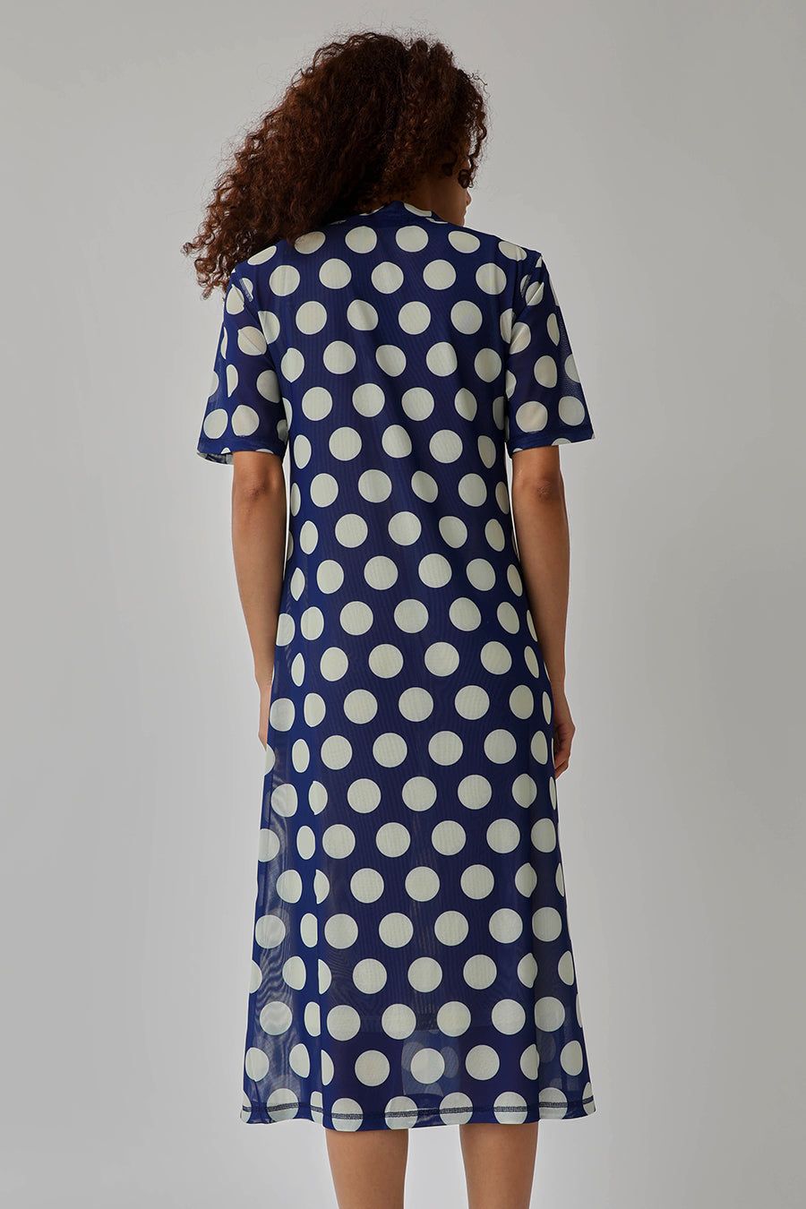 No.6 Ella Dress in Royal and Cream Dot sold by No. 6 product image thumbnail 3