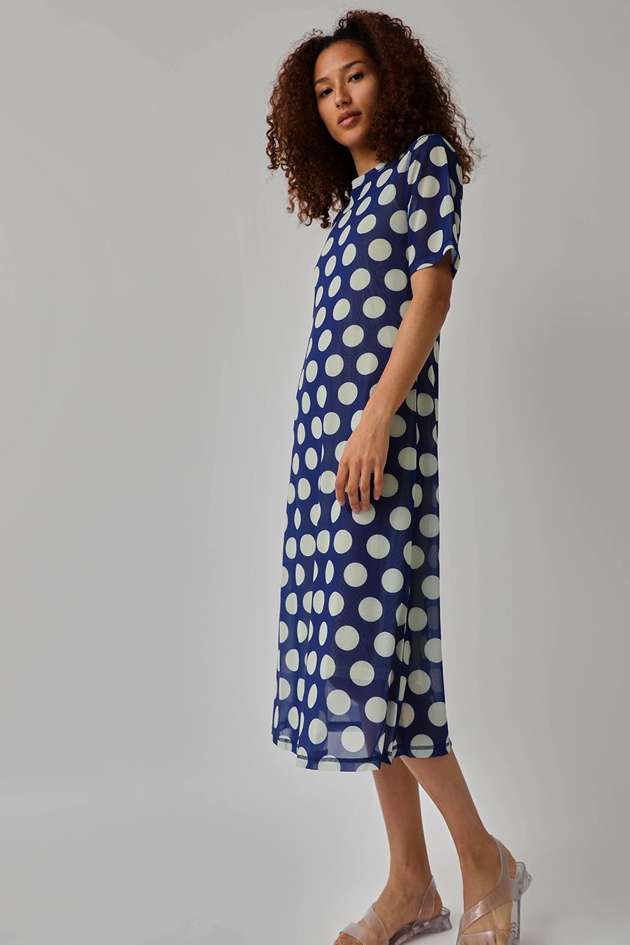 No.6 Ella Dress in Royal and Cream Dot sold by No. 6 product image thumbnail 5