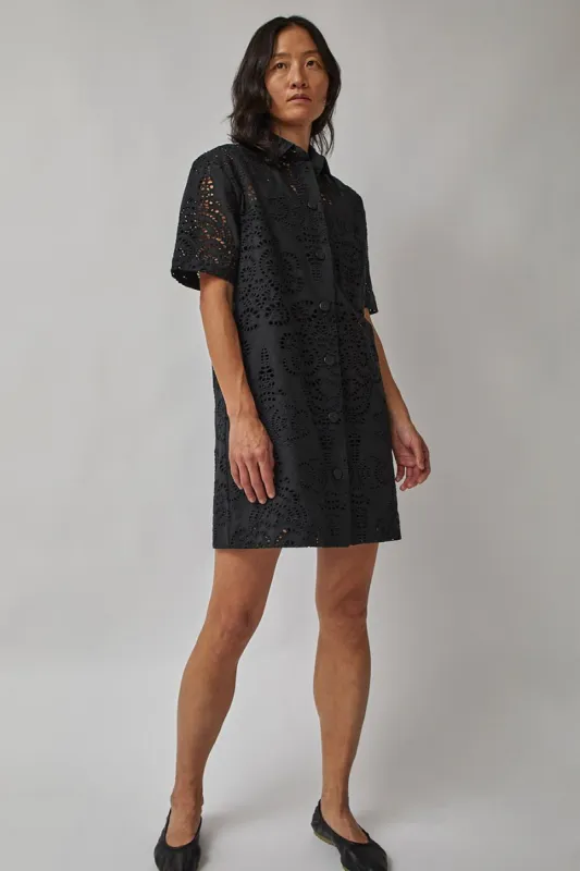 No.6 Mack Dress in Black Eyelet made by No. 6