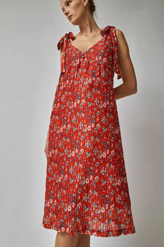 No.6 Seine Dress in Red Wisteria sold by No. 6