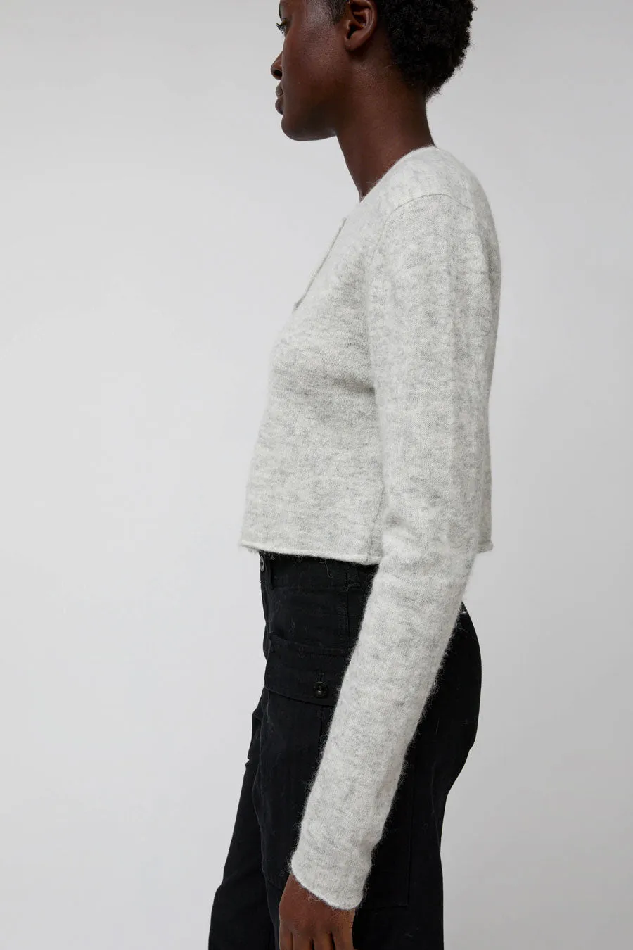 Nothing Written Kotte Alpaca Round Cardigan in Gray sold by No. 6 product image thumbnail 4