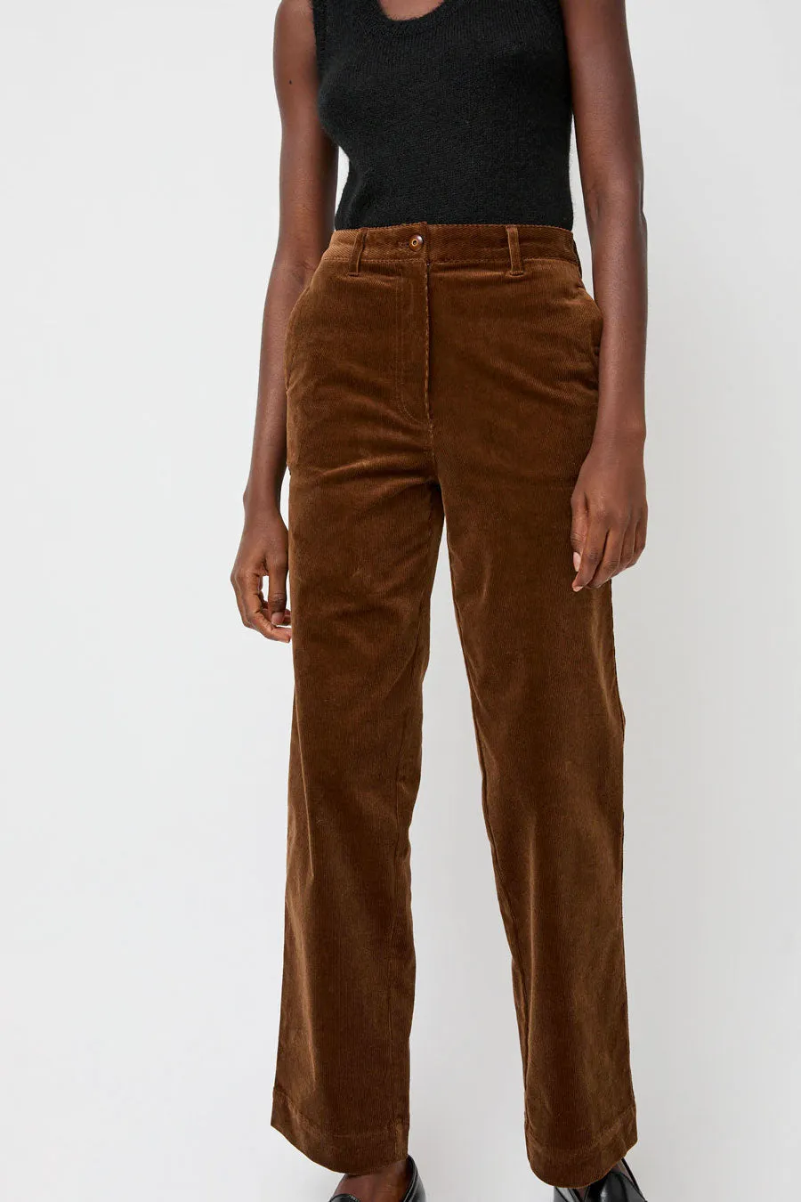 Nothing Written Corduroy Straight Pants in Brown sold by No. 6 product image thumbnail 2
