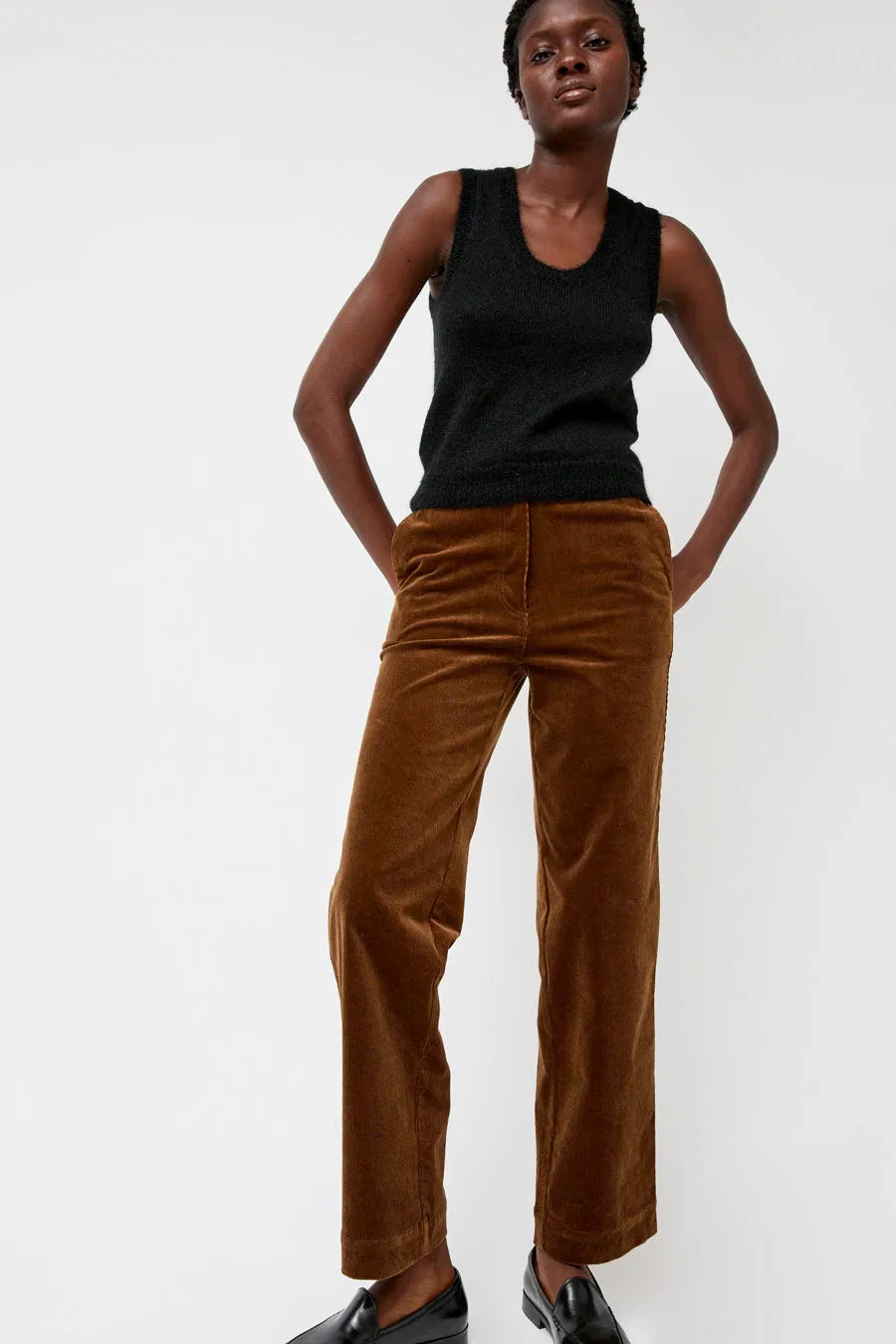 Nothing Written Corduroy Straight Pants in Brown sold by No. 6 product image thumbnail 4