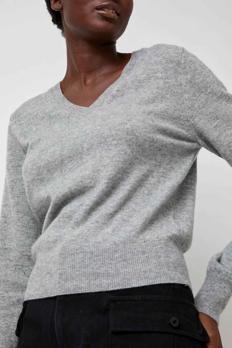 Nothing Written Hany Cashmere Knit in Gray sold by No. 6 product image thumbnail 3