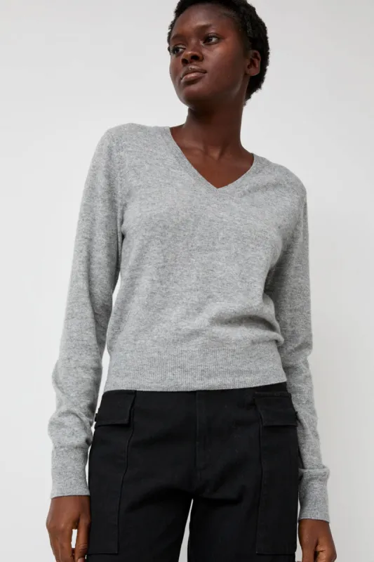 Nothing Written Hany Cashmere Knit in Gray sold by No. 6