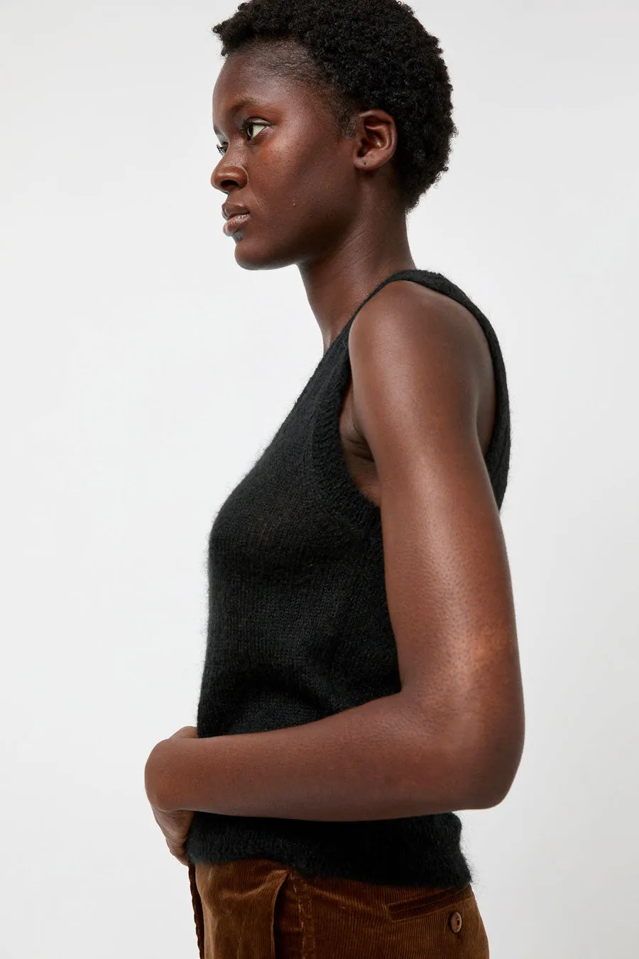 Nothing Written Carol U-Neck Vest in Black sold by No. 6 product image thumbnail 2