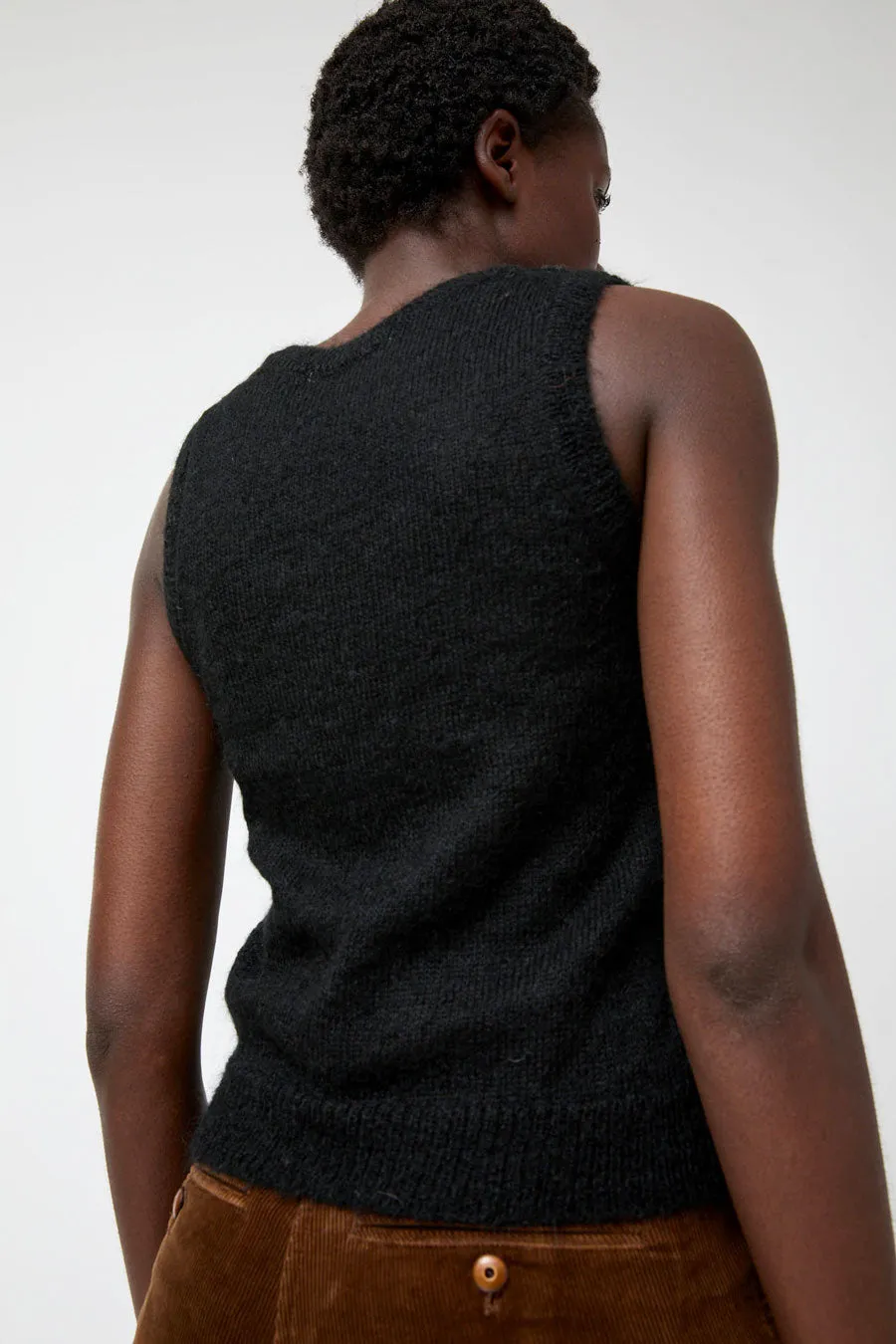 Nothing Written Carol U-Neck Vest in Black sold by No. 6 product image thumbnail 4