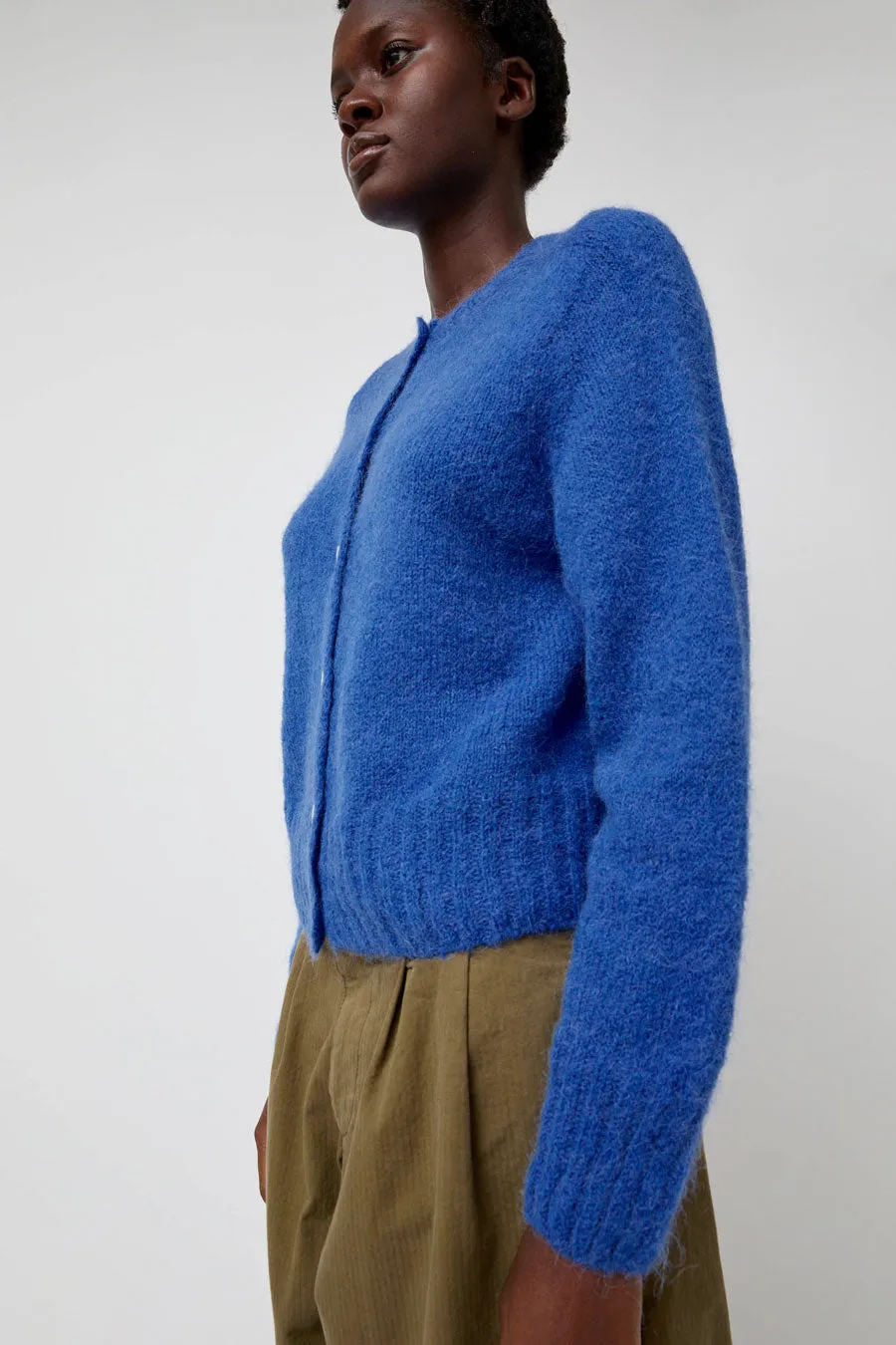 Nothing Written Alpaca Knit Cardigan in Pacific Blue sold by No. 6 product image thumbnail 3