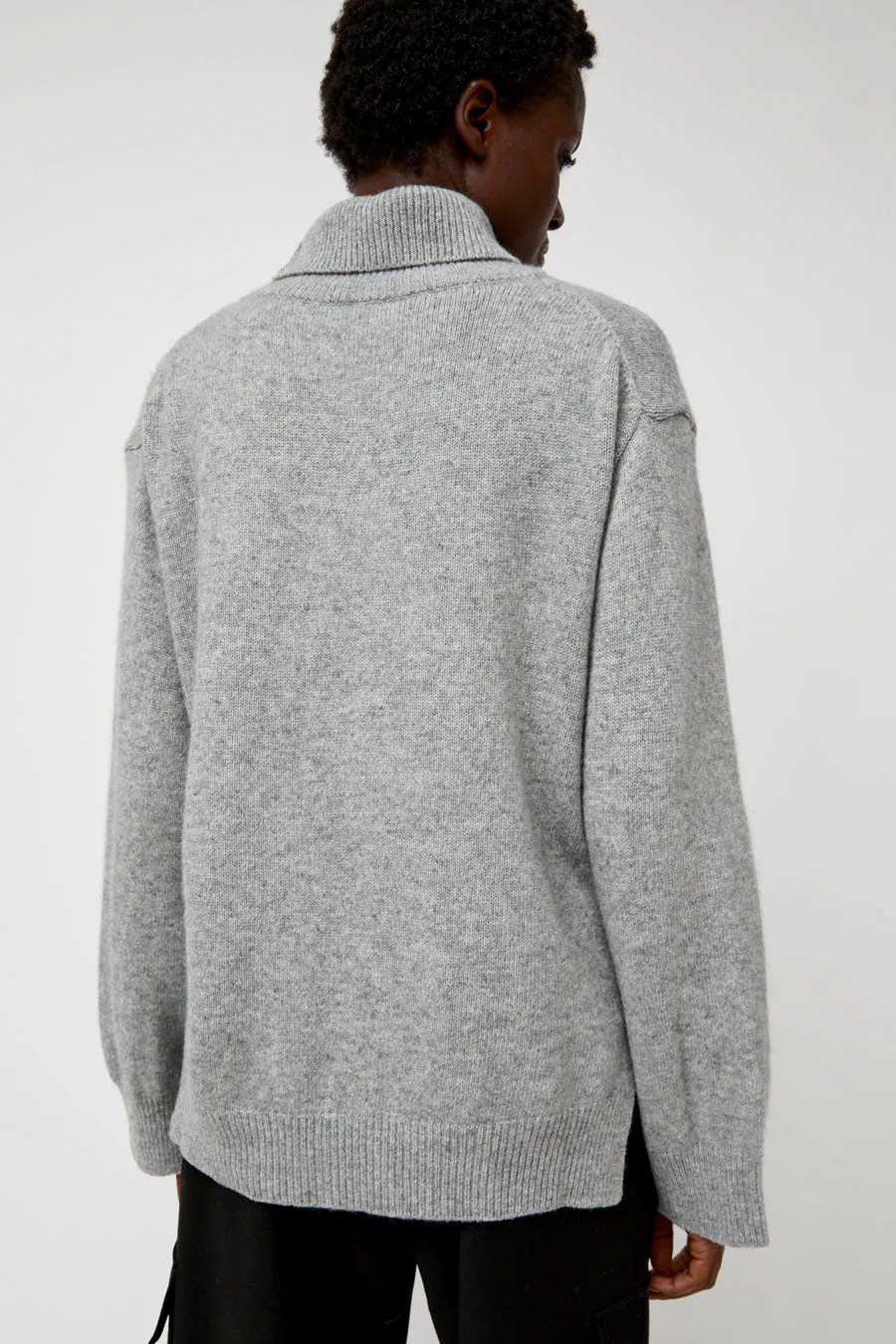 Mijeong Park Cashmere Blend High Neck Knit in Gray sold by No. 6 product image thumbnail 5