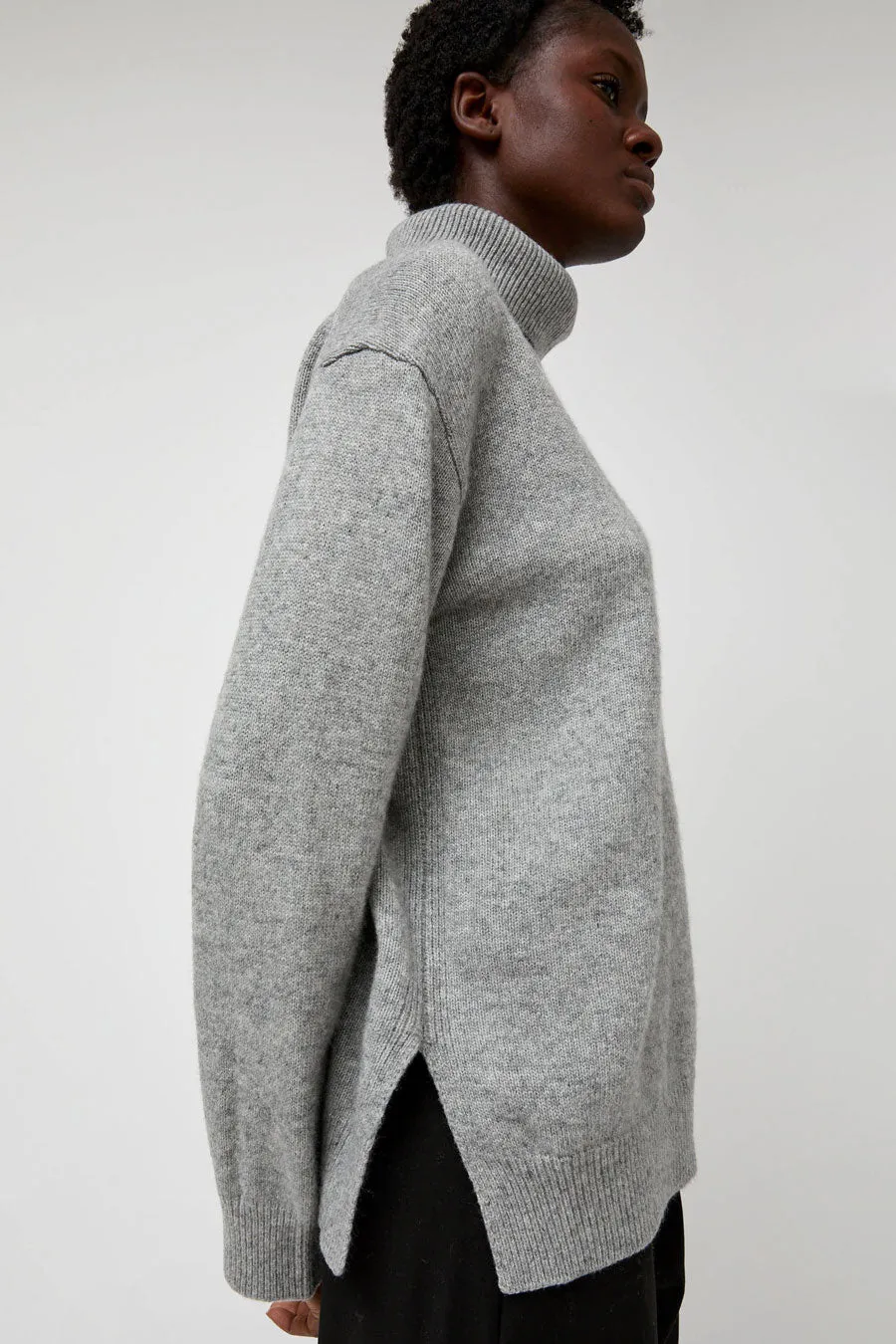 Mijeong Park Cashmere Blend High Neck Knit in Gray sold by No. 6 product image thumbnail 3