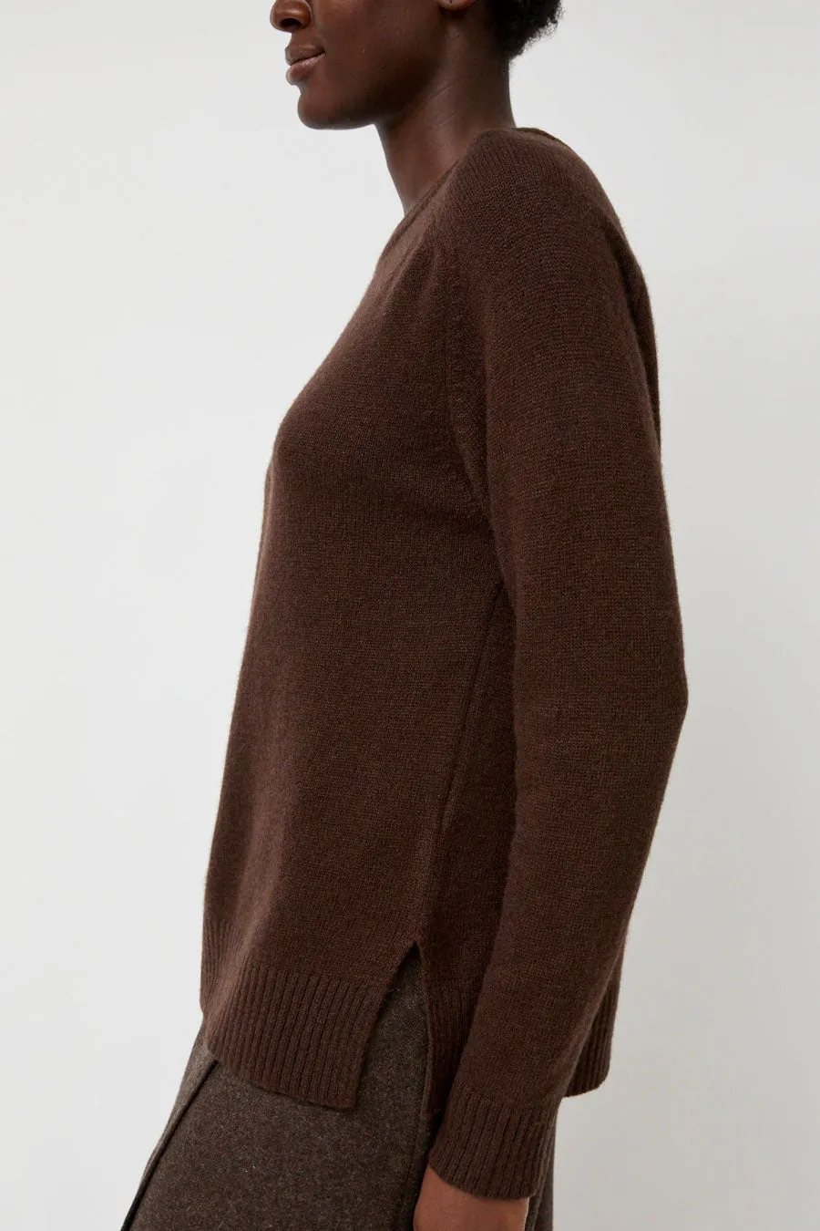 Mijeong Park Cashmere Blend Crewneck Knit in Brown sold by No. 6 product image thumbnail 4