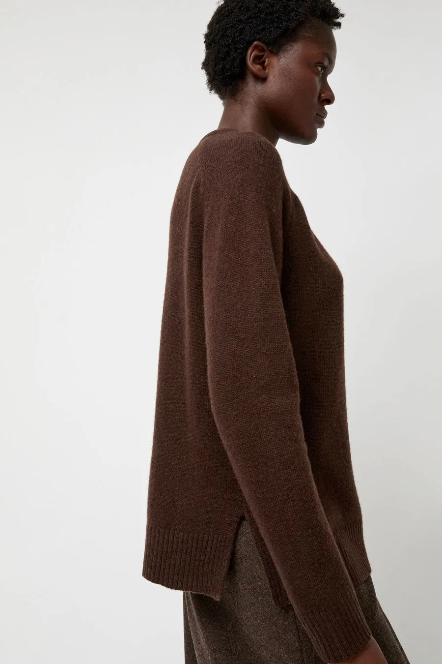 Mijeong Park Cashmere Blend Crewneck Knit in Brown sold by No. 6 product image thumbnail 2