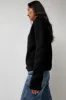 TONYWACK Alpaca Mohair Crewneck Cardigan in Black sold by No. 6