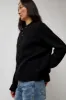 TONYWACK Alpaca Mohair Crewneck Cardigan in Black sold by No. 6