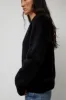 TONYWACK Alpaca Mohair Crewneck Cardigan in Black sold by No. 6