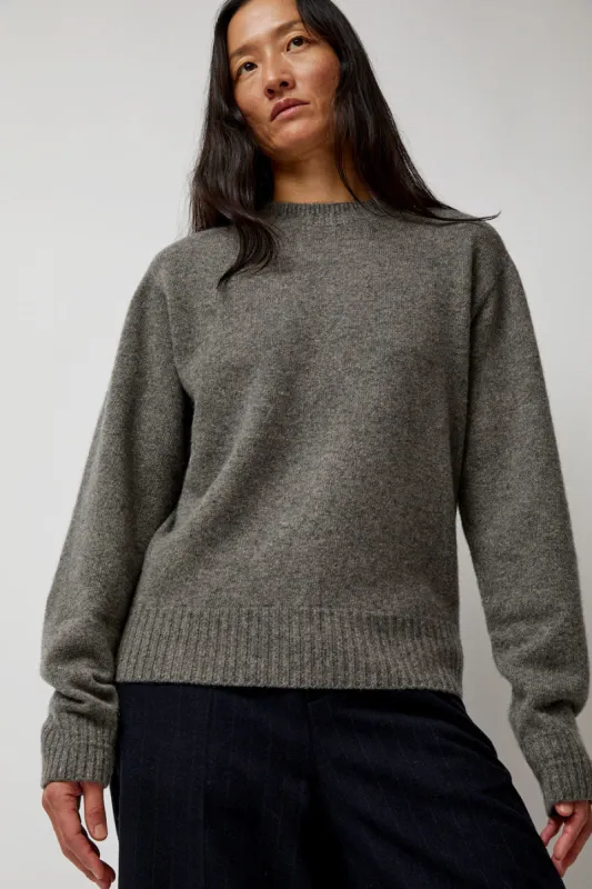 TONYWACK Cashmere Saddle Neck Sweater in Warm Grey sold by No. 6