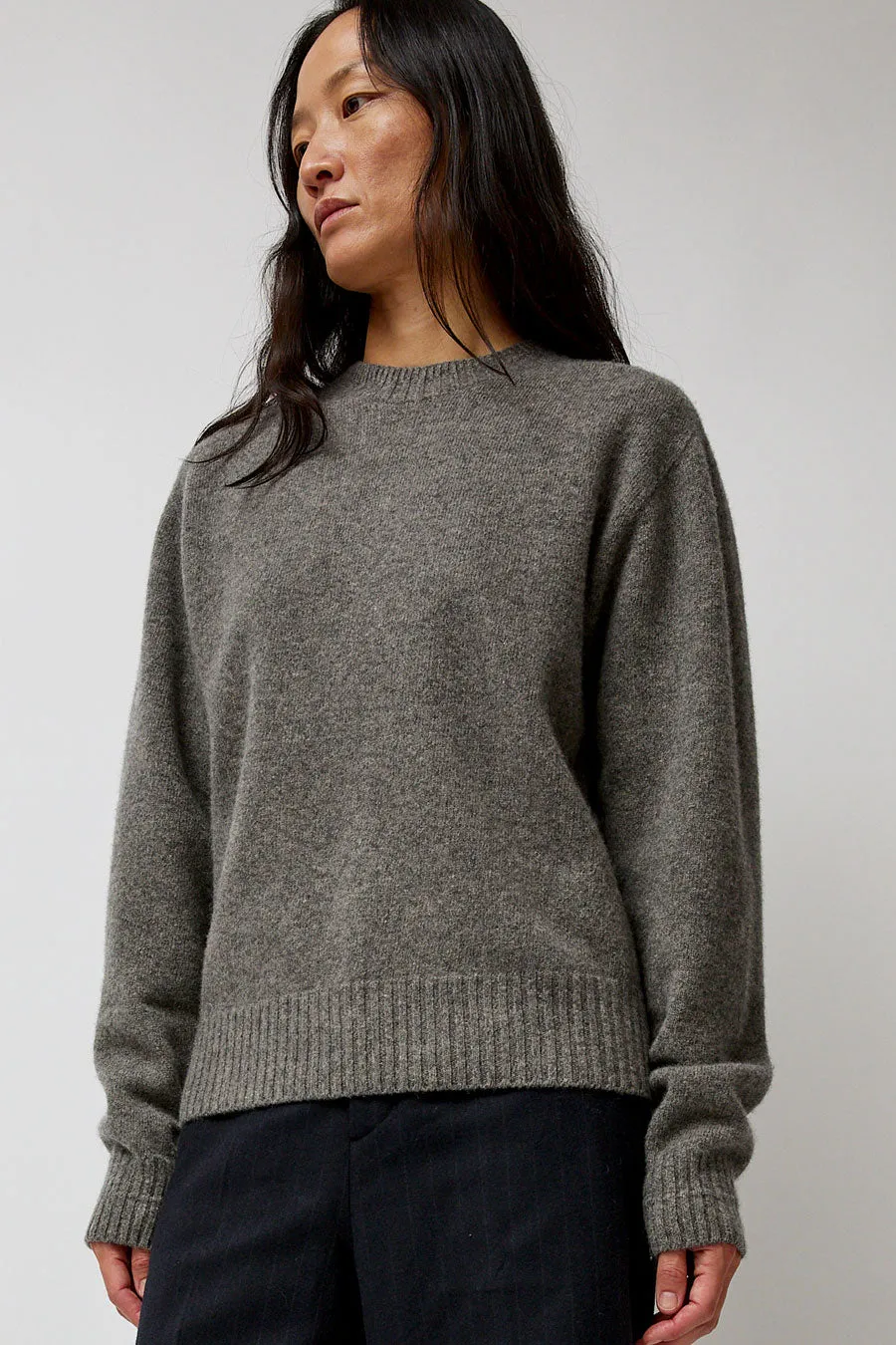 TONYWACK Cashmere Saddle Neck Sweater in Warm Grey sold by No. 6 product image thumbnail 5