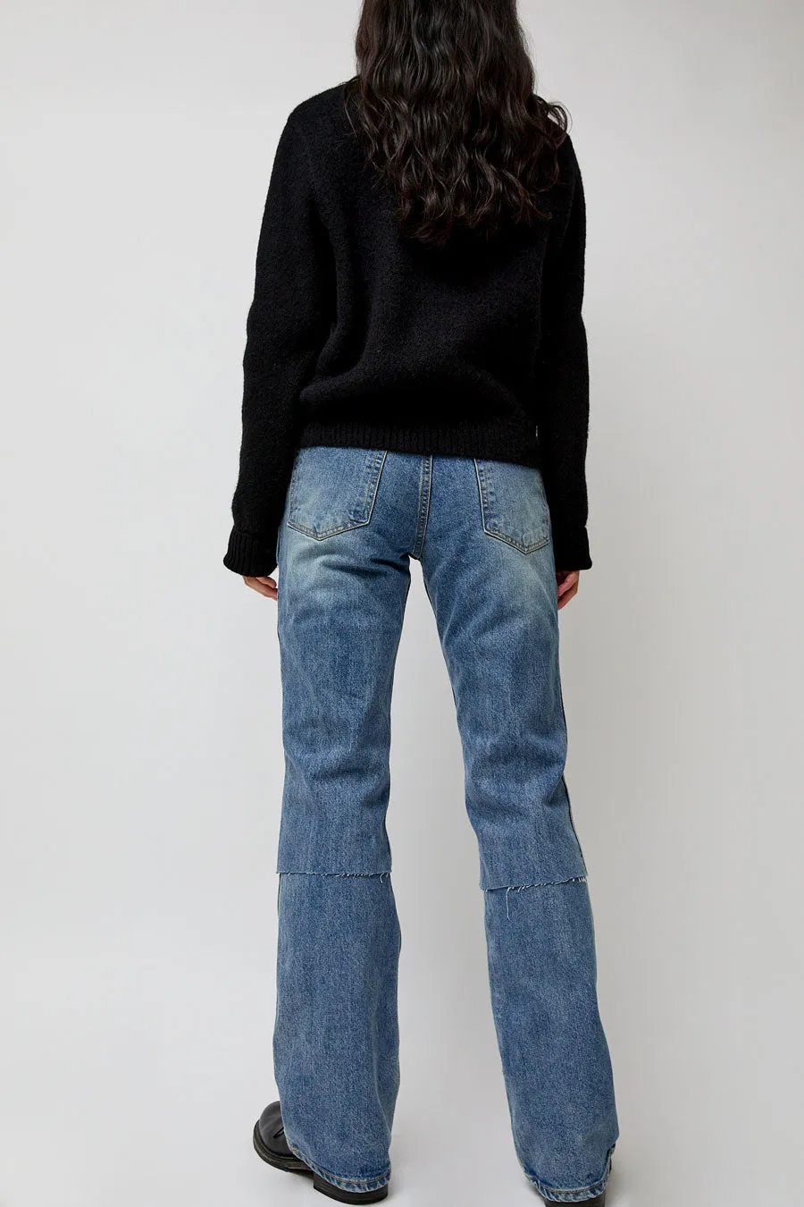 TONYWACK Layered Denim Jeans in Washed Blue sold by No. 6 product image thumbnail 5