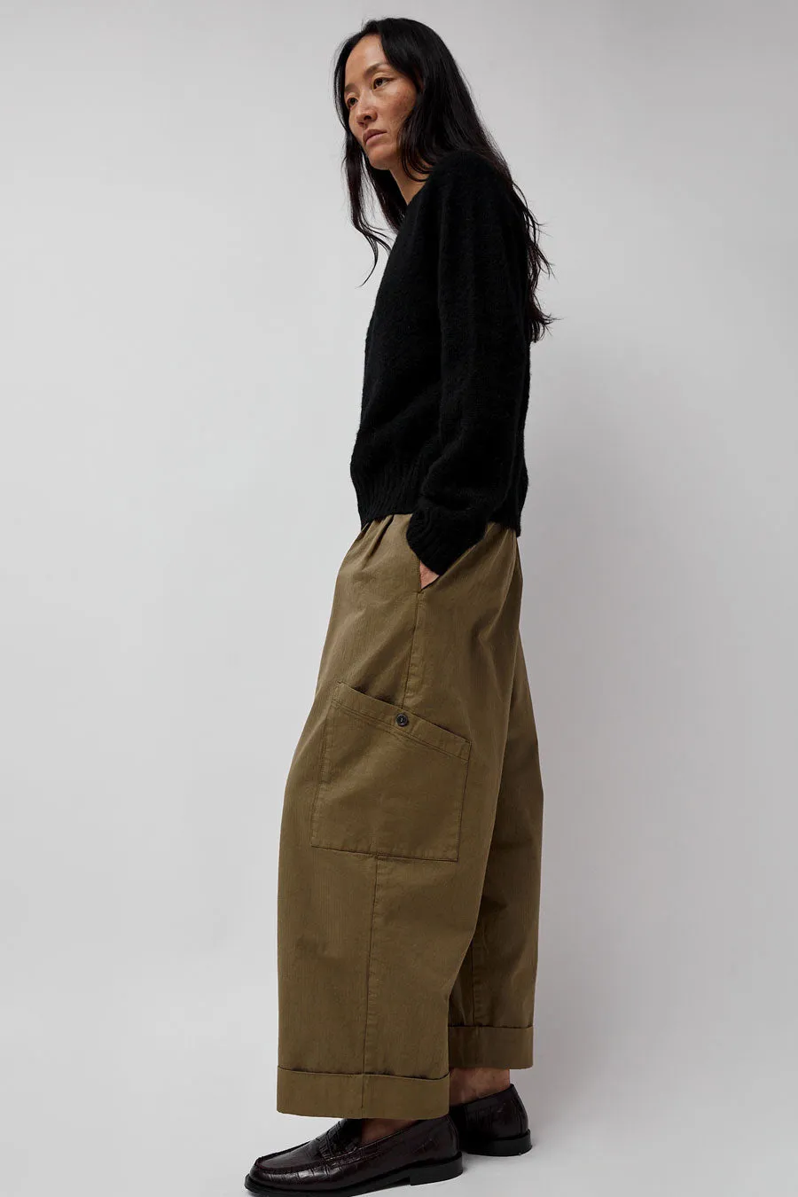 YMC Grease Trouser in Olive sold by No. 6 product image thumbnail 3