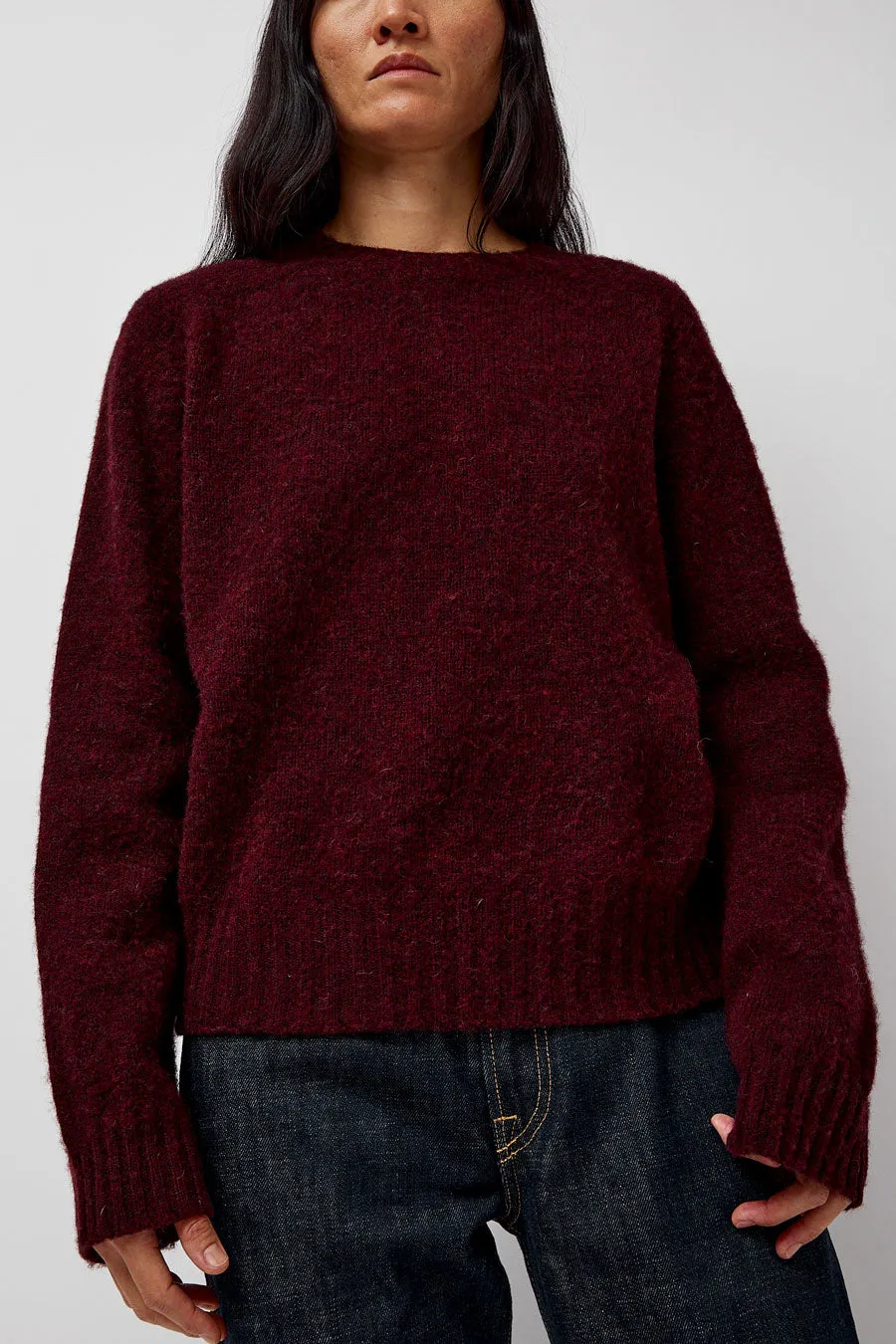 YMC Jets Crew Knit in Red Wizard sold by No. 6