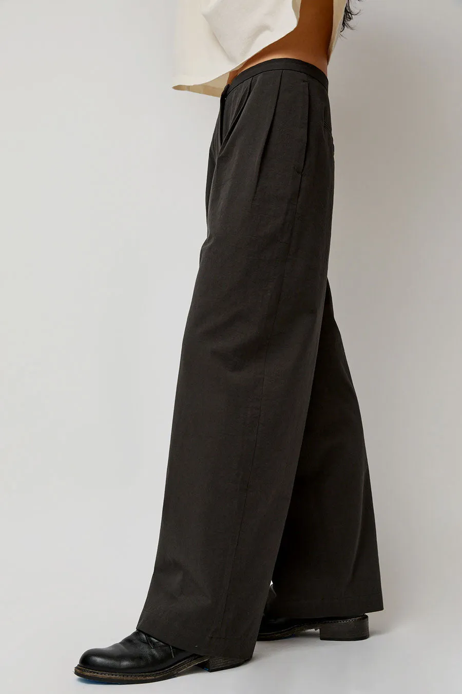 Black Crane Straight Trousers in Dark Grey sold by No. 6 product image thumbnail 2