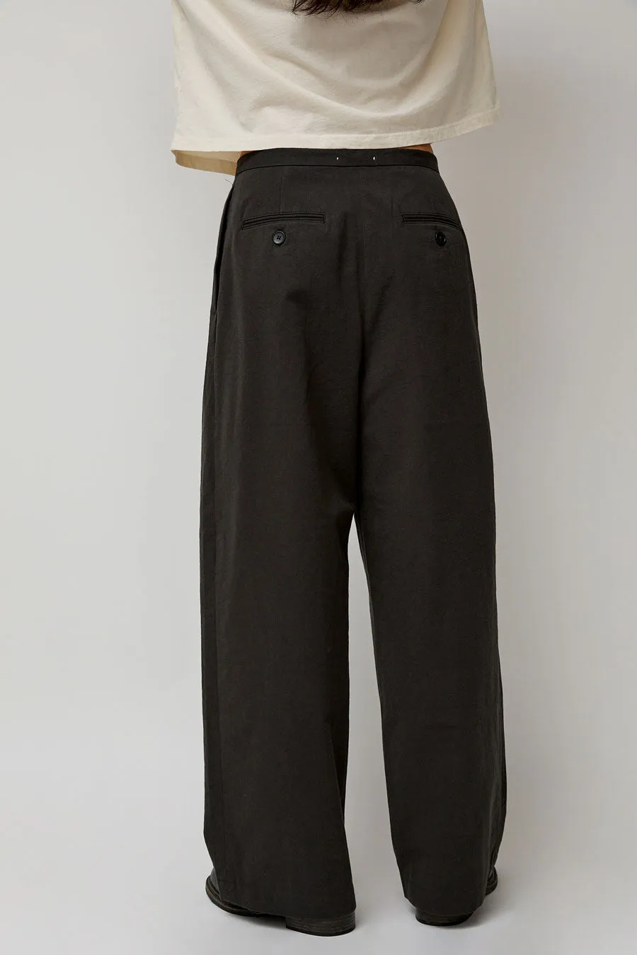 Black Crane Straight Trousers in Dark Grey sold by No. 6 product image thumbnail 5