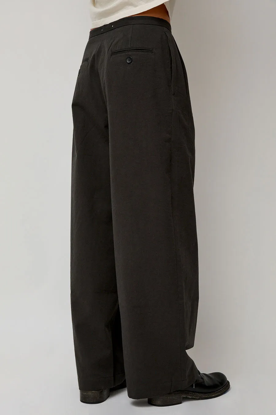 Black Crane Straight Trousers in Dark Grey sold by No. 6 product image thumbnail 4