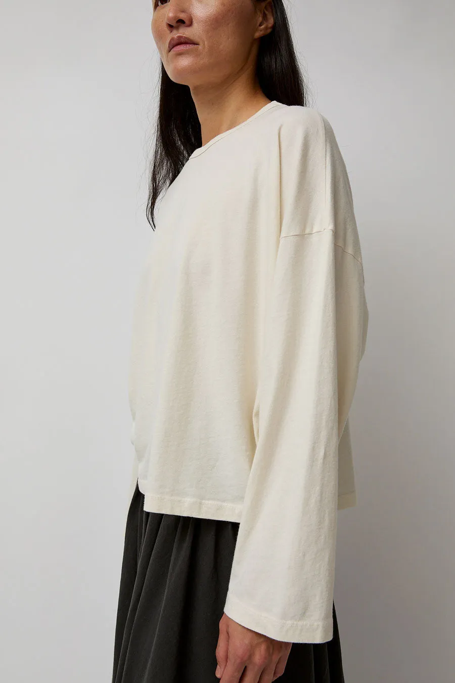 Black Crane Loose Long Sleeve Tee in Ivory sold by No. 6 product image thumbnail 3