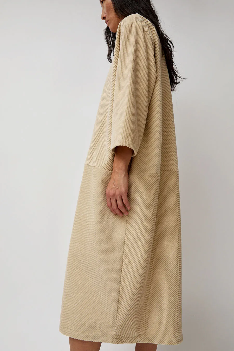 Black Crane Corduroy Radient Dress in Ivory sold by No. 6 product image thumbnail 4