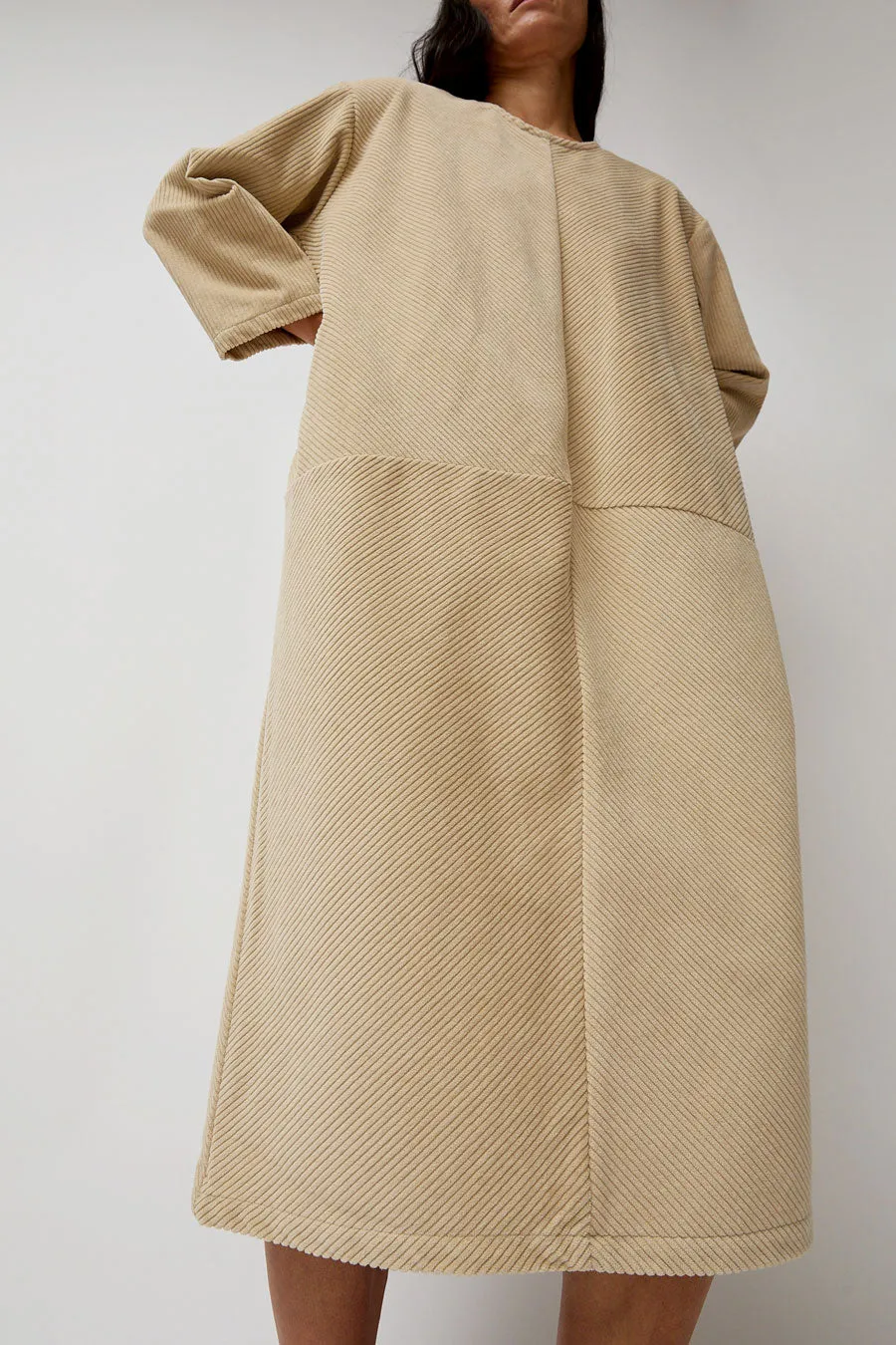 Black Crane Corduroy Radient Dress in Ivory sold by No. 6 product image thumbnail 5