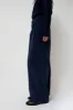 Mijeong Park Thin Corduroy Wide Leg Pants in Navy sold by No. 6