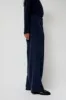 Mijeong Park Thin Corduroy Wide Leg Pants in Navy sold by No. 6
