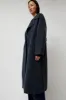 Mijeong Park Handmade Long Wool Coat in Blue Navy sold by No. 6