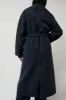 Mijeong Park Handmade Long Wool Coat in Blue Navy sold by No. 6