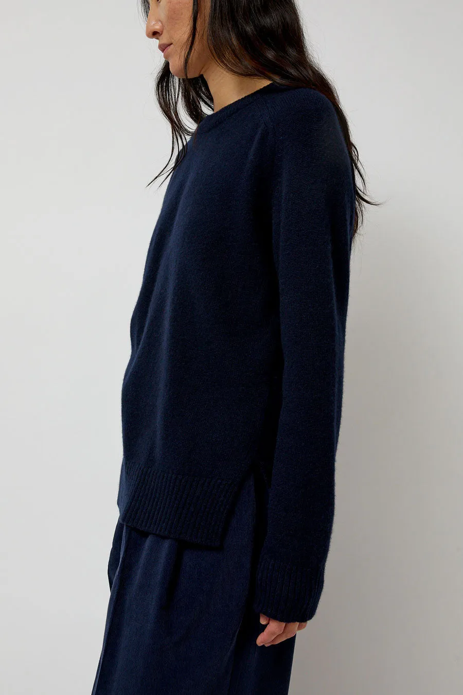 Mijeong Park Cashmere Blend Crewneck Knit in Navy sold by No. 6 product image thumbnail 4