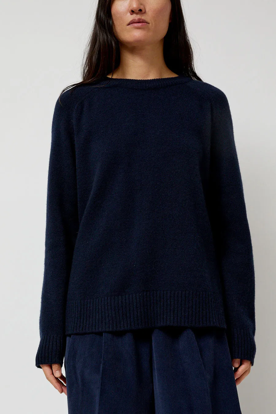 Mijeong Park Cashmere Blend Crewneck Knit in Navy sold by No. 6 product image thumbnail 2