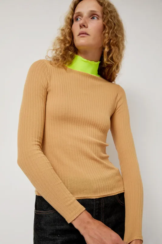 La Fetiche Frederique in Camel and Neon Yellow made by No. 6