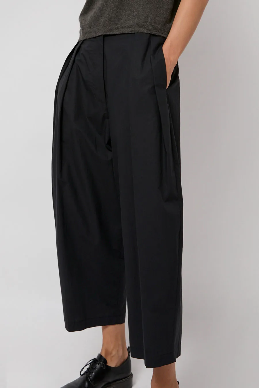 Modern Weaving Voluminous Pleat Pant in Black sold by No. 6 product image thumbnail 3
