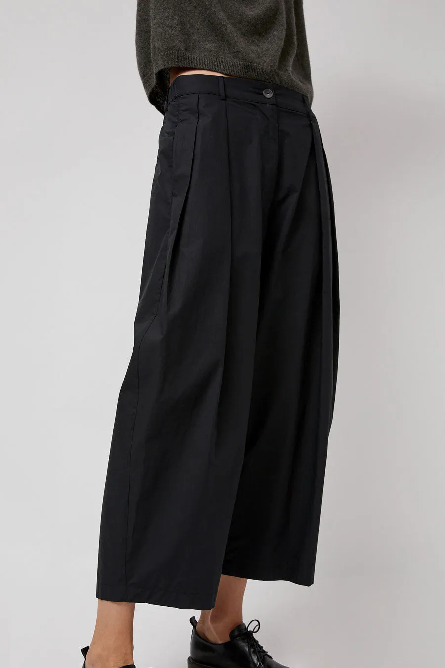 Modern Weaving Voluminous Pleat Pant in Black sold by No. 6 product image thumbnail 2