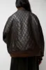 No.6 Theo Bomber in Brown Diamond sold by No. 6
