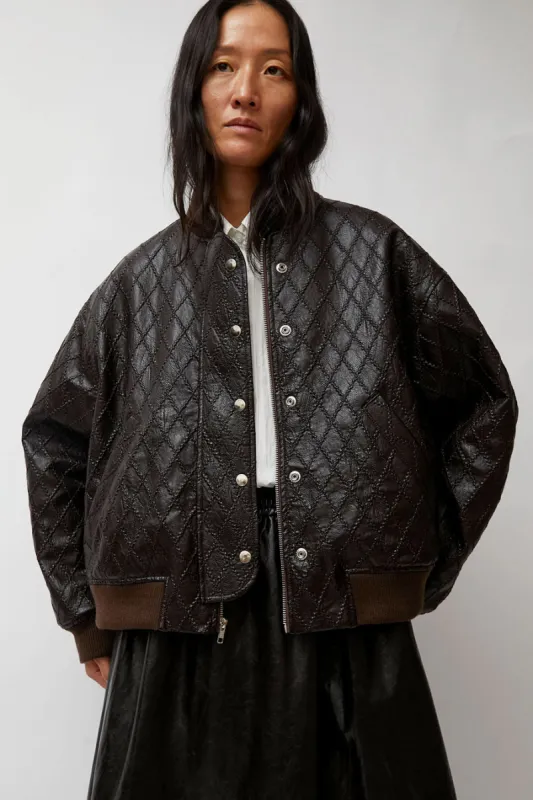 No.6 Theo Bomber in Brown Diamond sold by No. 6