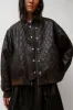 No.6 Theo Bomber in Brown Diamond sold by No. 6