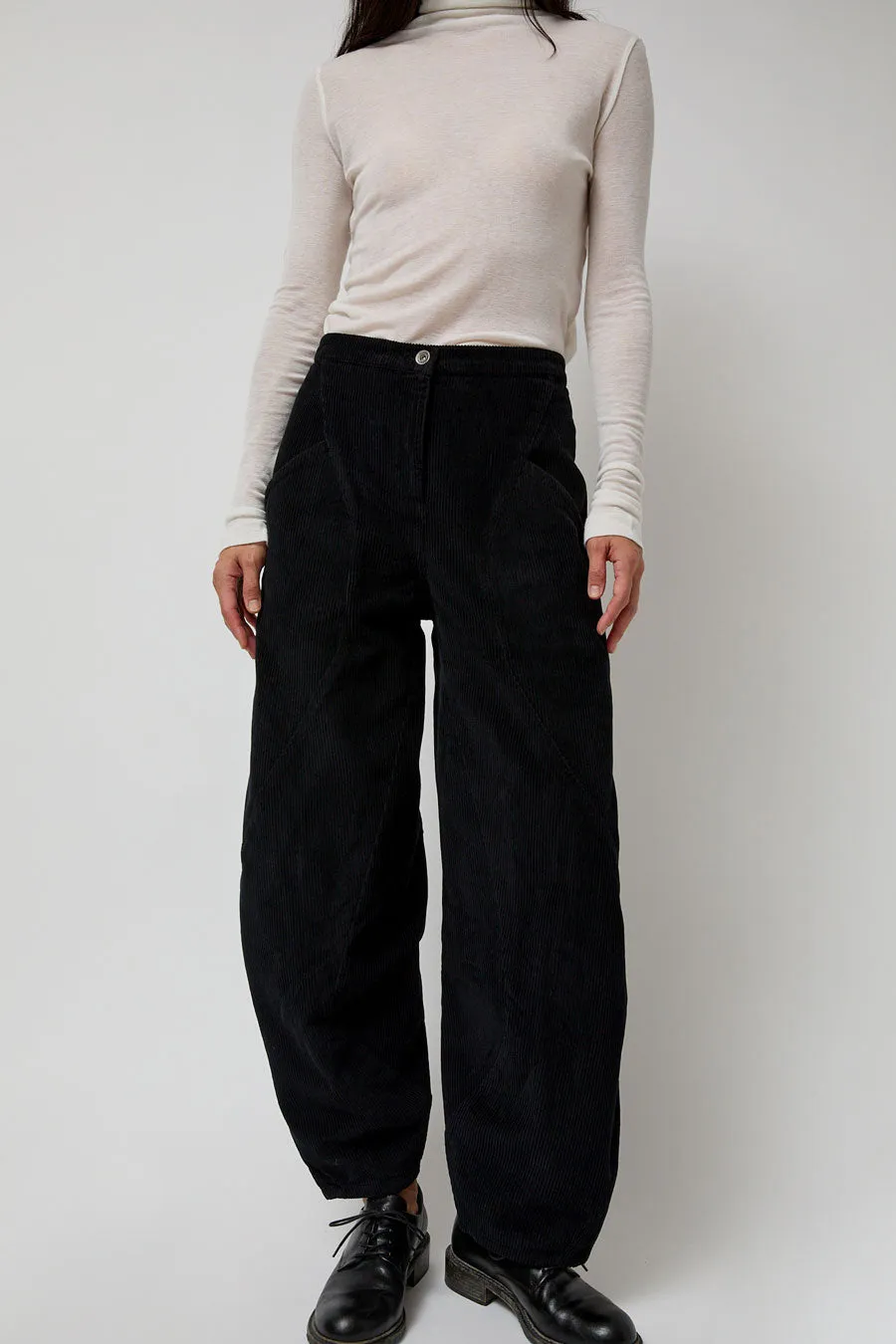 Henrik Vibskov Digi Corduroy Pants in Black sold by No. 6