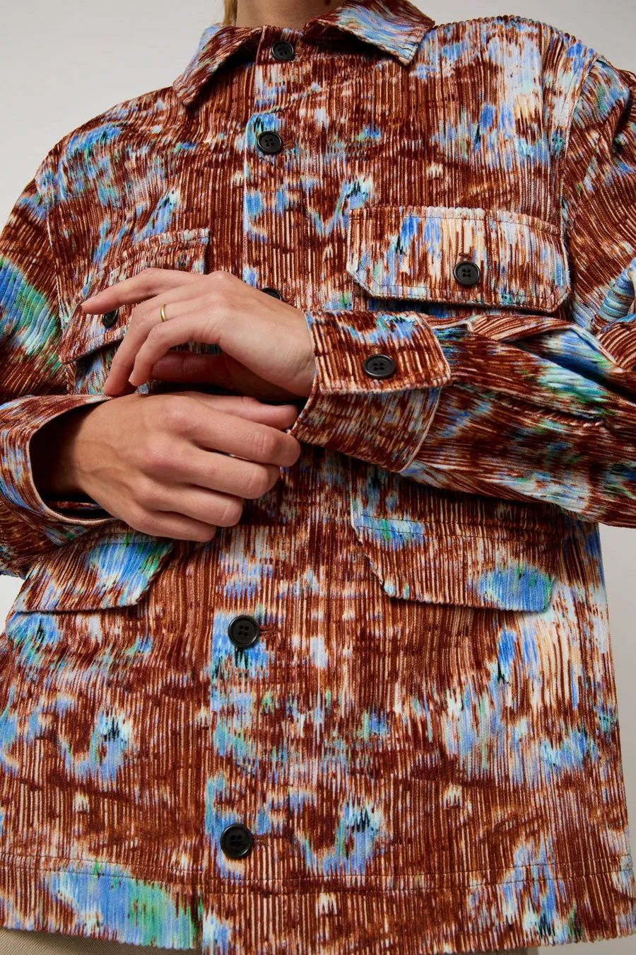 Henrik Vibskov Field Shirt in Brown Hay Field sold by No. 6 product image thumbnail 2