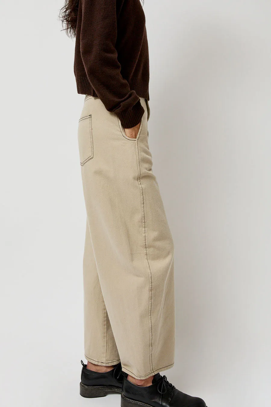 Henrik Vibskov Shade Denim Pants in Tan sold by No. 6 product image thumbnail 4