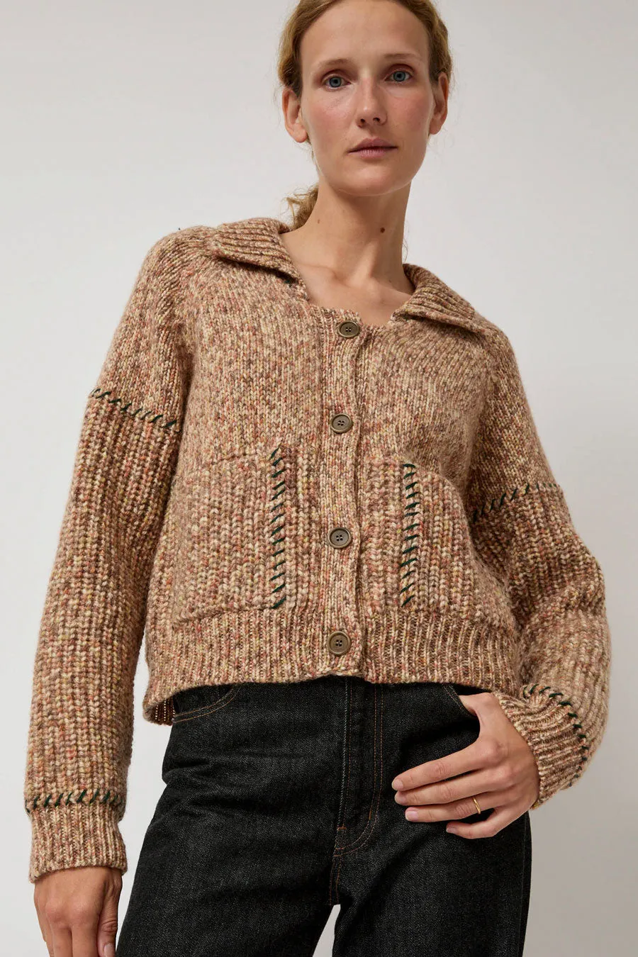 Henrik Vibskov Stitch Cardigan in Fall Mix sold by No. 6