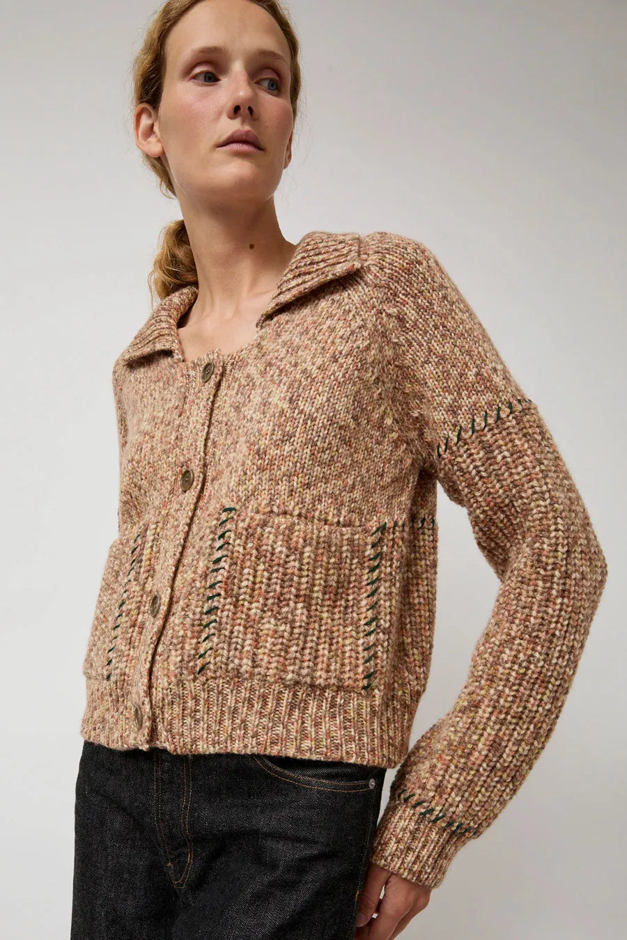 Henrik Vibskov Stitch Cardigan in Fall Mix sold by No. 6 product image thumbnail 4
